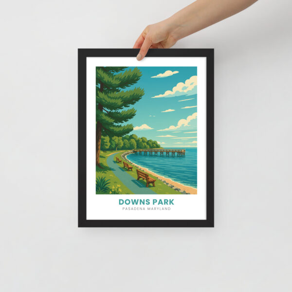 Downs Park Framed Poster - Image 3
