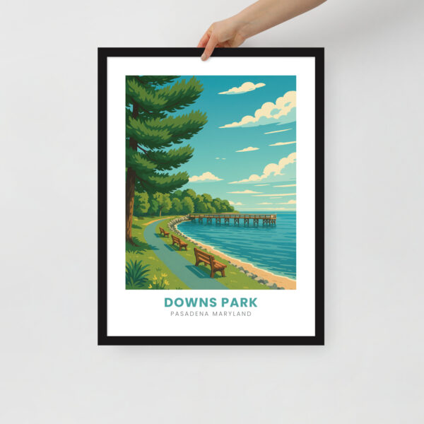 Downs Park Framed Poster